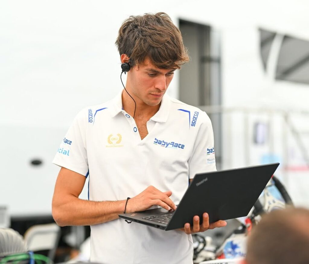 Alessio Lorandi analyzing telemetry