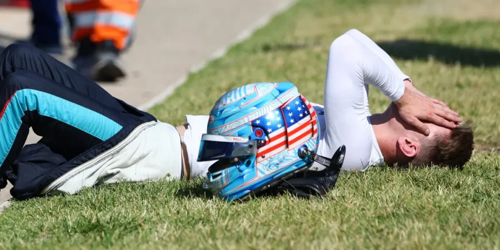 Struggling moment for a driver