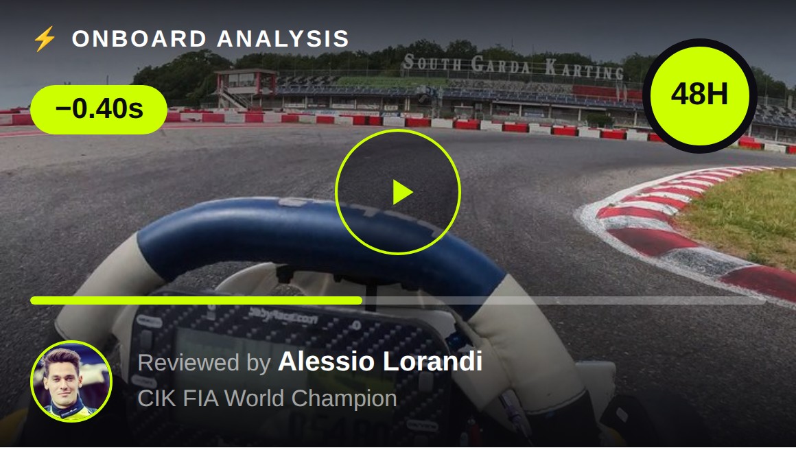 Onboard analysis — reviewed personally by Alessio Lorandi, CIK FIA World Champion